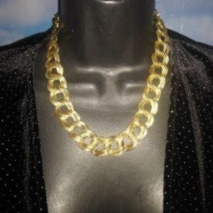 Monet Vintage Gold Interlocking chain necklace